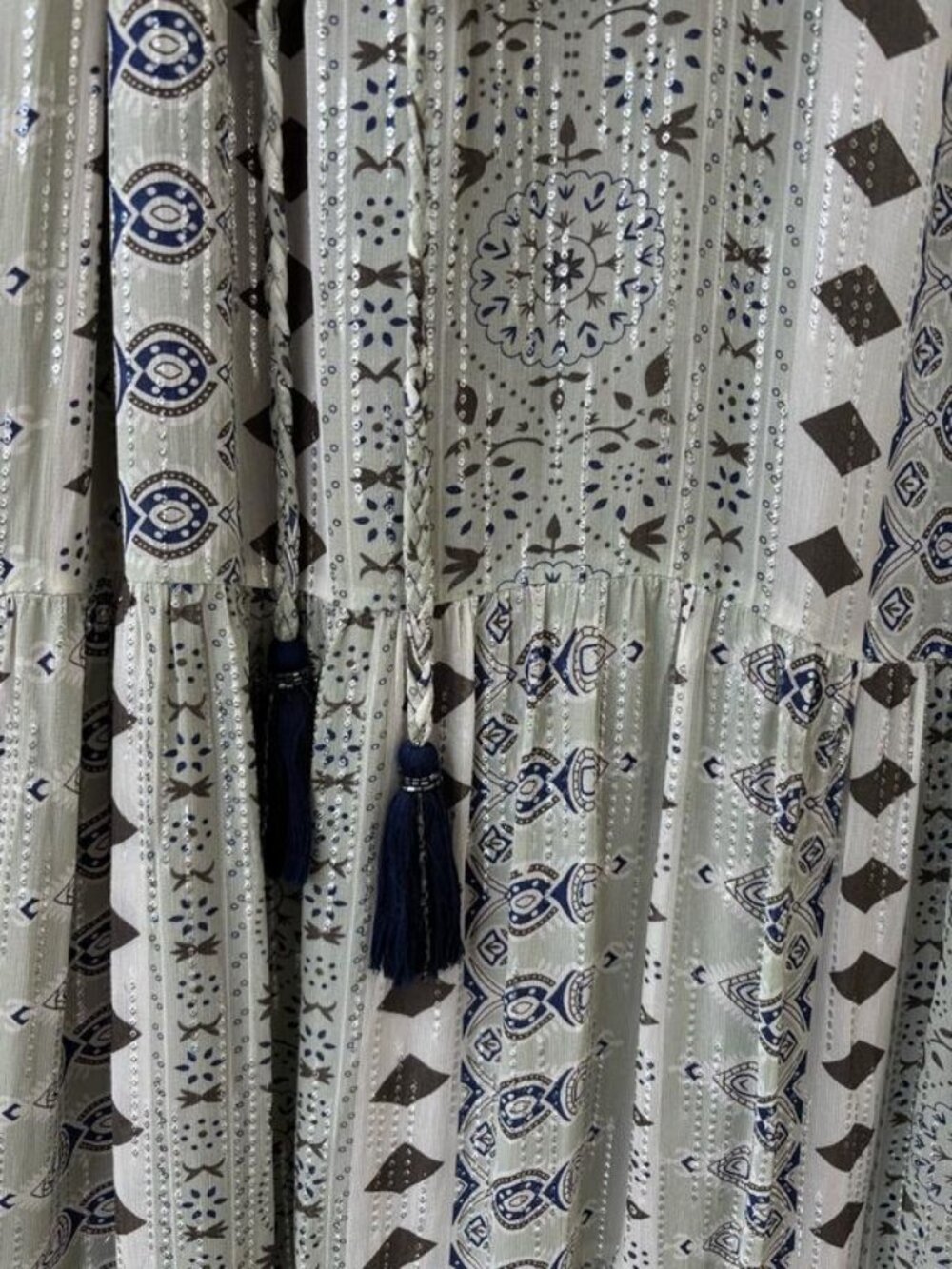 Zara Bohemian Maxi Dress – Flowing Boho Style with Belt - Picture 5 of 6